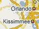 Orlando area villas and attractions map